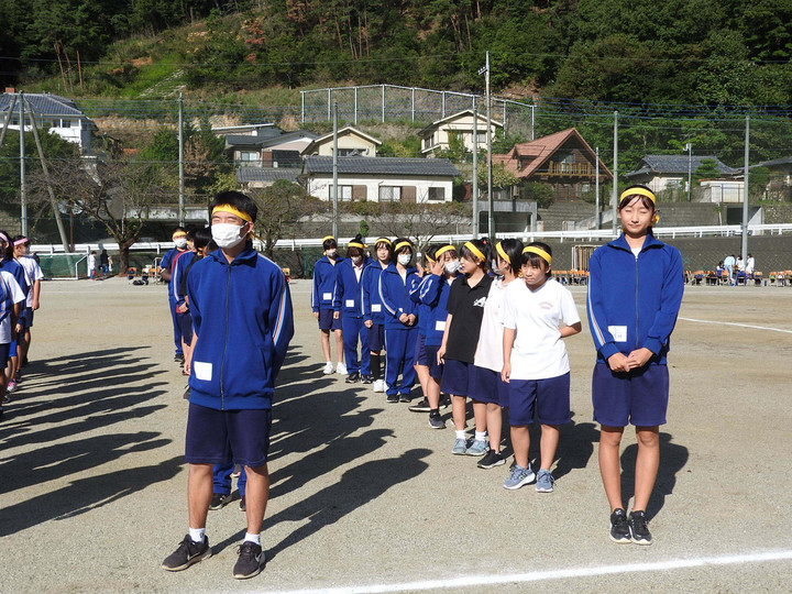 足利市立第一中学校 : 10/7（土）体育祭の様子①（開会式）