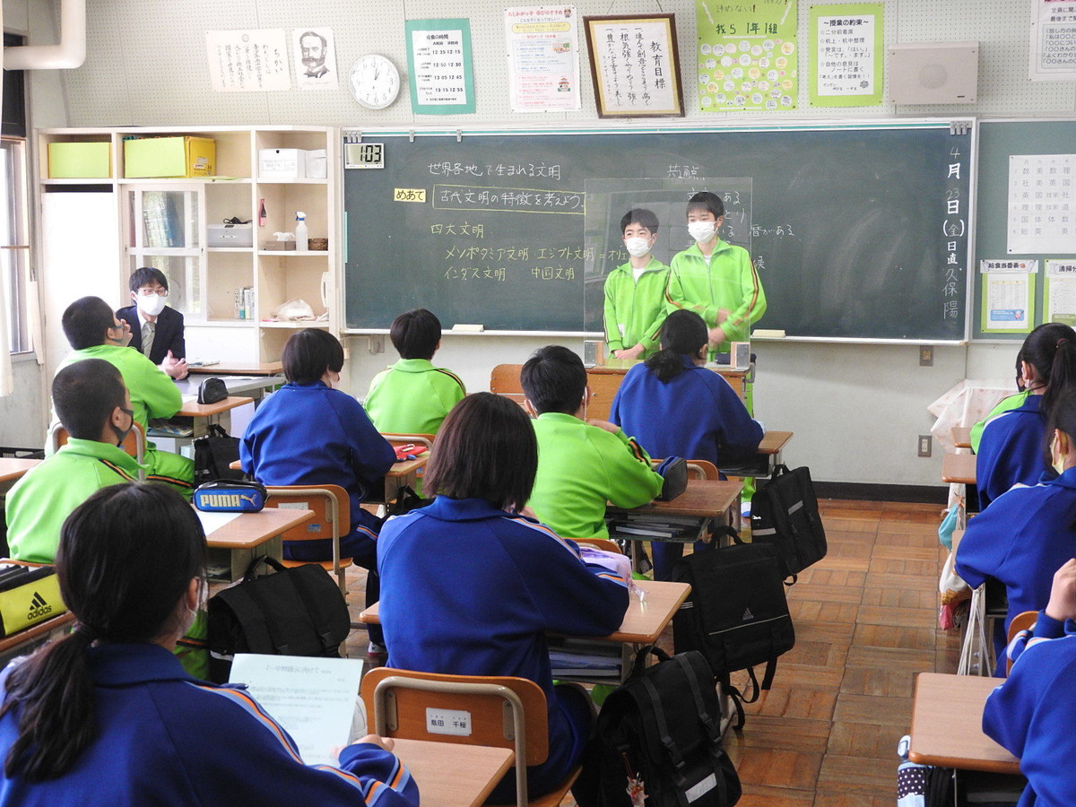 足利市立第一中学校 4/23(金)学校公開の様子 足利市立第一中学校 4/23(金)学校公開の様子