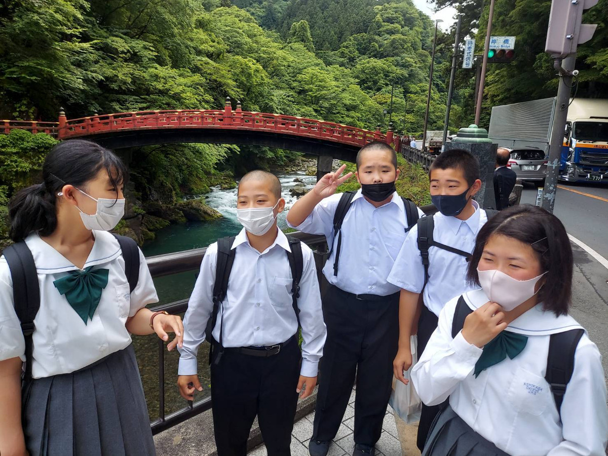 足利市立第一中学校 6/17(木)1年生 日光遠足の様子③ 足利市立第一中学校 6/17(木)1年生 日光遠足の様子③
